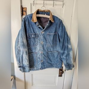 Men's, Unisex Vintage Ely Western Wool Blanket Lined Chore Coat